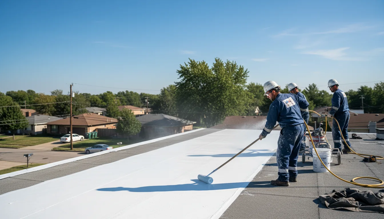 Commercial roof coating in Vidor, TX near me